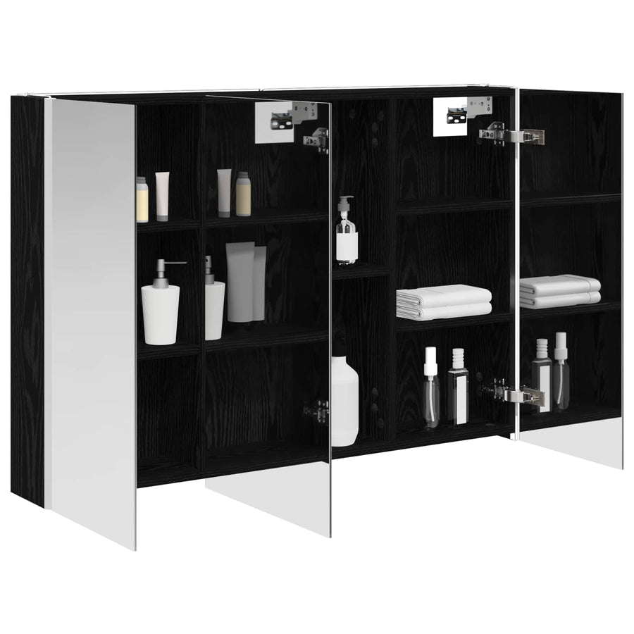 Badkamer spiegelkast Zwart Eiken 103,5 x 15,5 x 70 cm