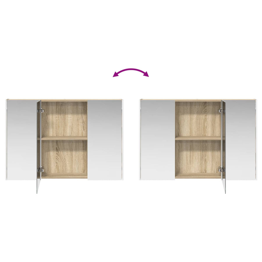 Badkamer spiegelkast Sonoma Eiken 103,5 x 15,5 x 70 cm