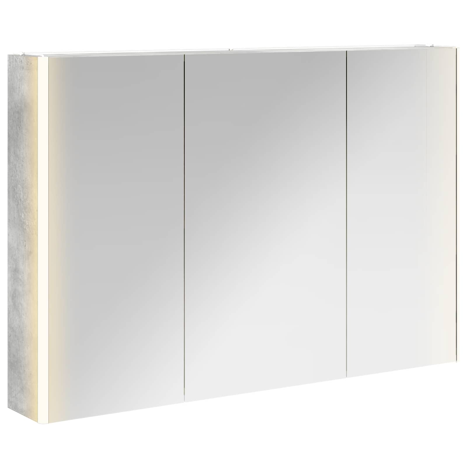 Badkamer spiegelkast Beton Grijs 103,5 x 15,5 x 70 cm