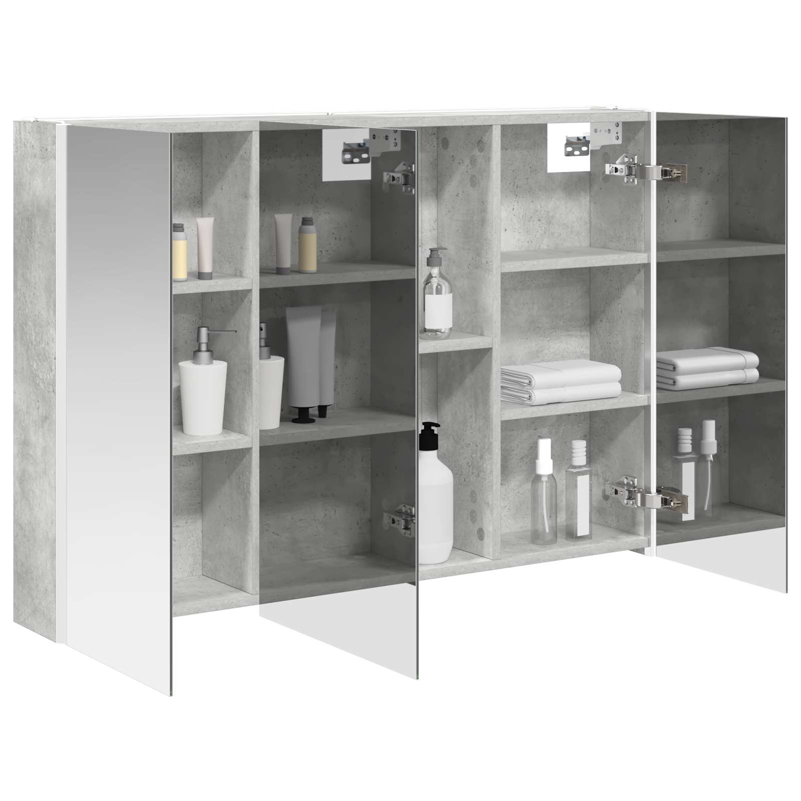 Badkamer spiegelkast Beton Grijs 103,5 x 15,5 x 70 cm