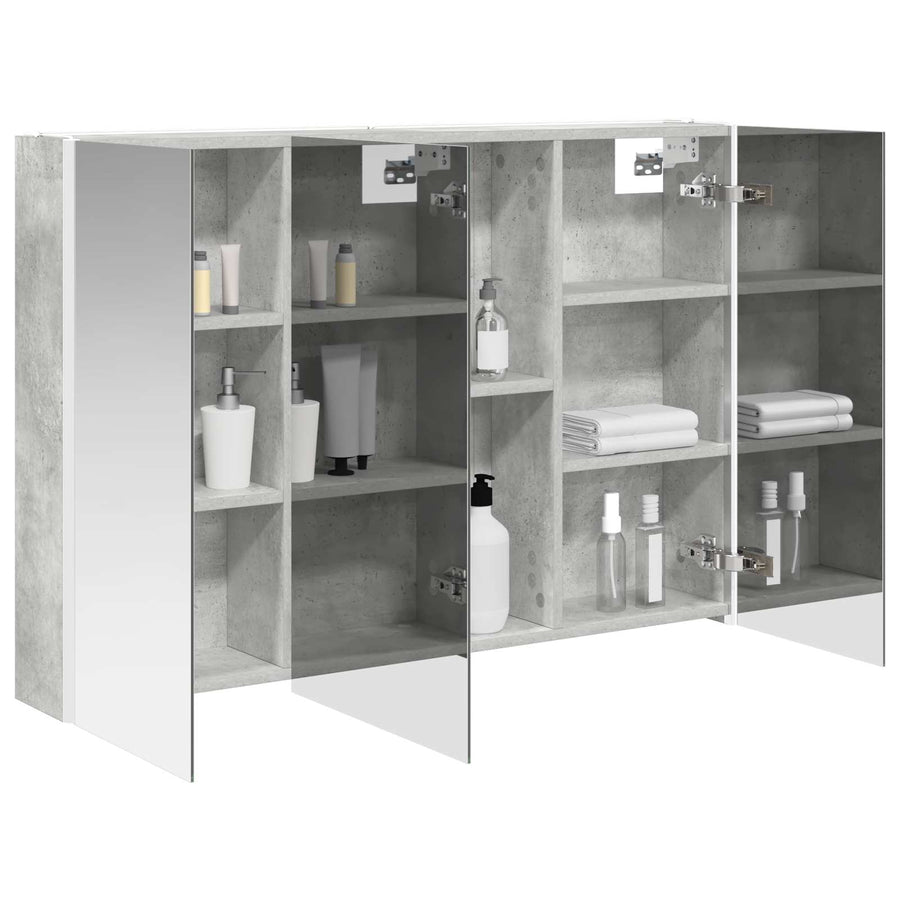 Badkamer spiegelkast Beton Grijs 103,5 x 15,5 x 70 cm