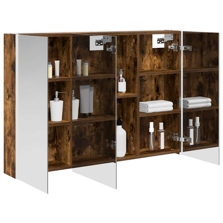 Badkamer spiegelkast Gerookt eiken 103,5 x 15,5 x 70 cm