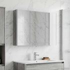 Badkamer spiegelkast 103,5x15,5x70 cm grijs Sonoma bewerkt hout