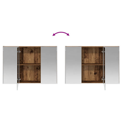 Badkamer spiegelkast Oudhout 103,5 x 15,5 x 70 cm Bewerkt hout