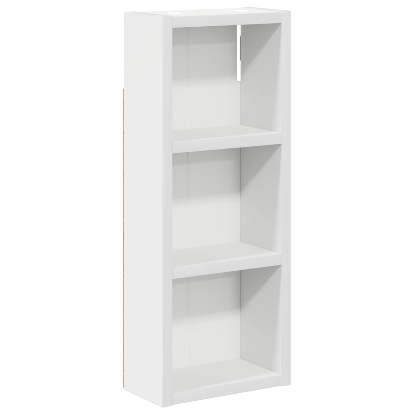 Badkamer wandkast Wit 20 x 10 x 50 cm Geconstrueerd hout