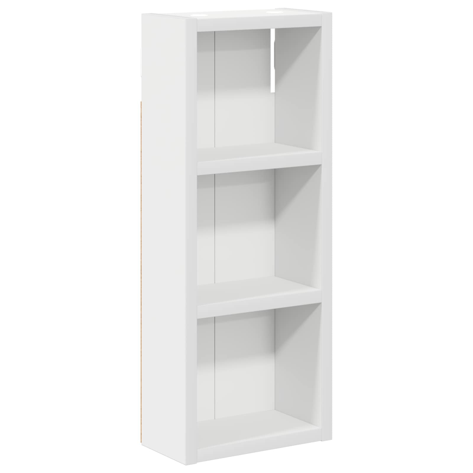 Badkamer wandkast Wit 20 x 10 x 50 cm Geconstrueerd hout