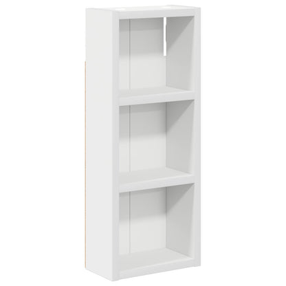 Badkamer wandkast Wit 20 x 10 x 50 cm Geconstrueerd hout