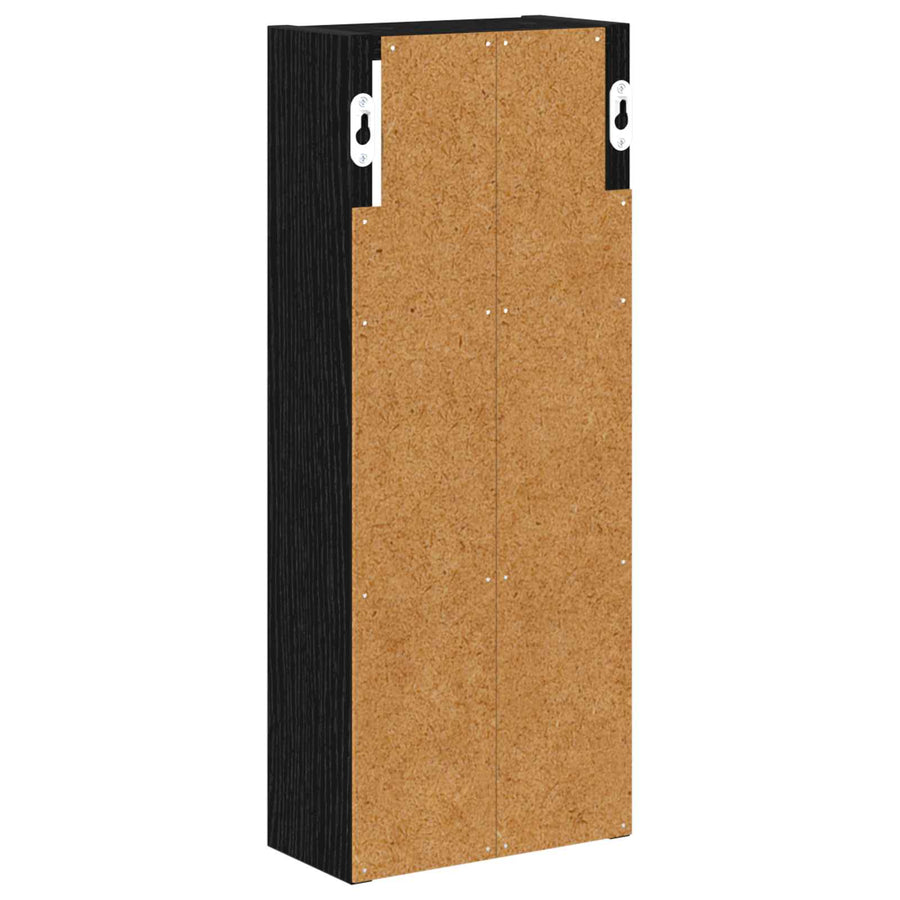 Badkamer wandkast Zwarte Eik 20 x 10 x 50 cm Geconstrueerd hout