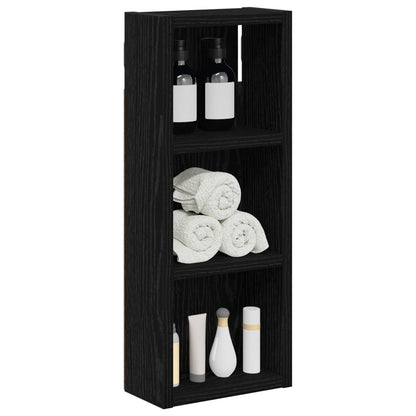 Badkamer wandkast Zwarte Eik 20 x 10 x 50 cm Geconstrueerd hout