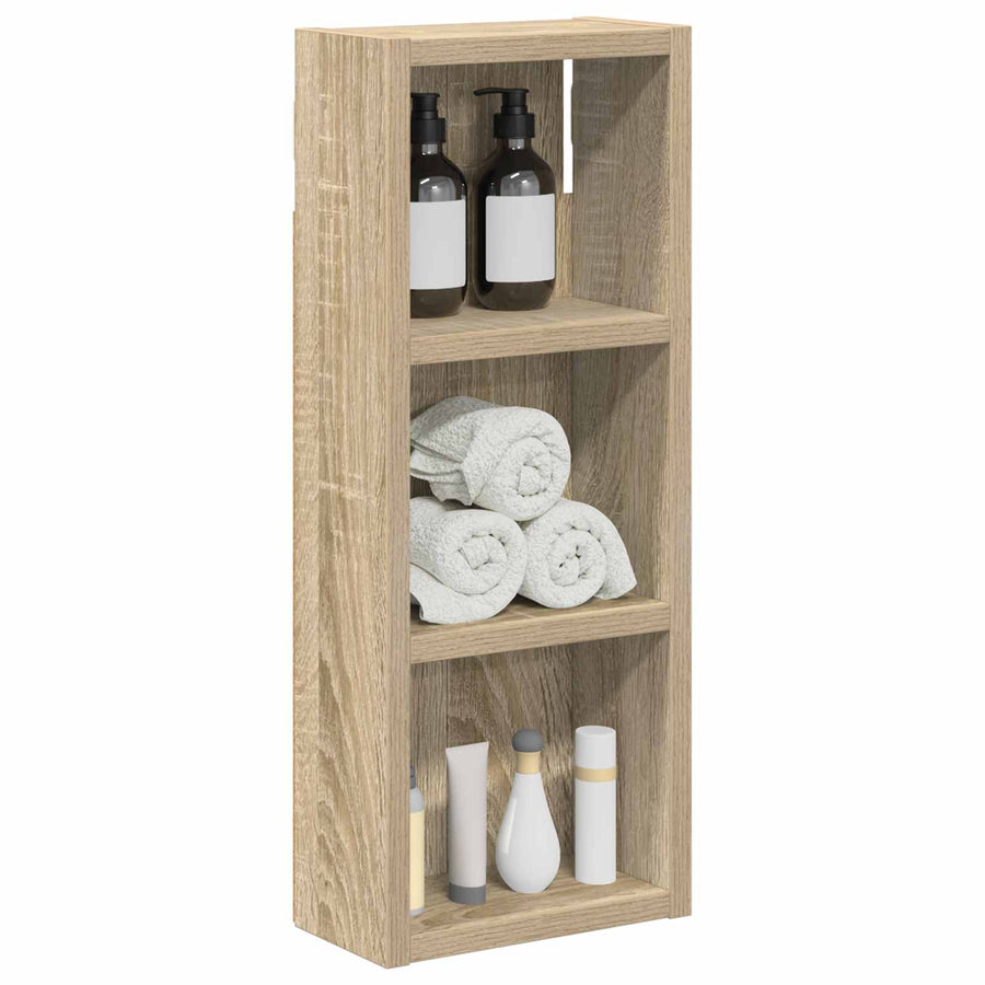 Badkamer wandkast met plank Sonoma Eiken 20 x 10 x 50 cm