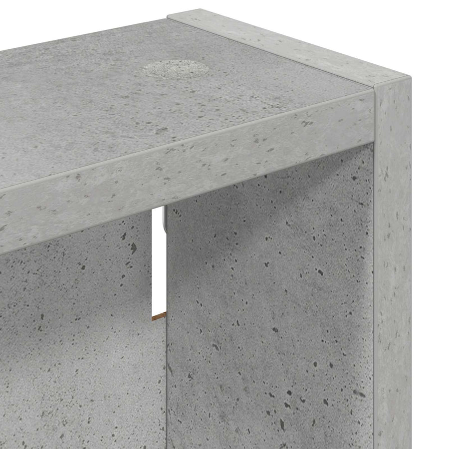 Badkamer wandkast met plank Beton Grijs 20 x 10 x 50 cm