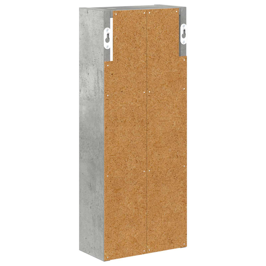 Badkamer wandkast met plank Beton Grijs 20 x 10 x 50 cm