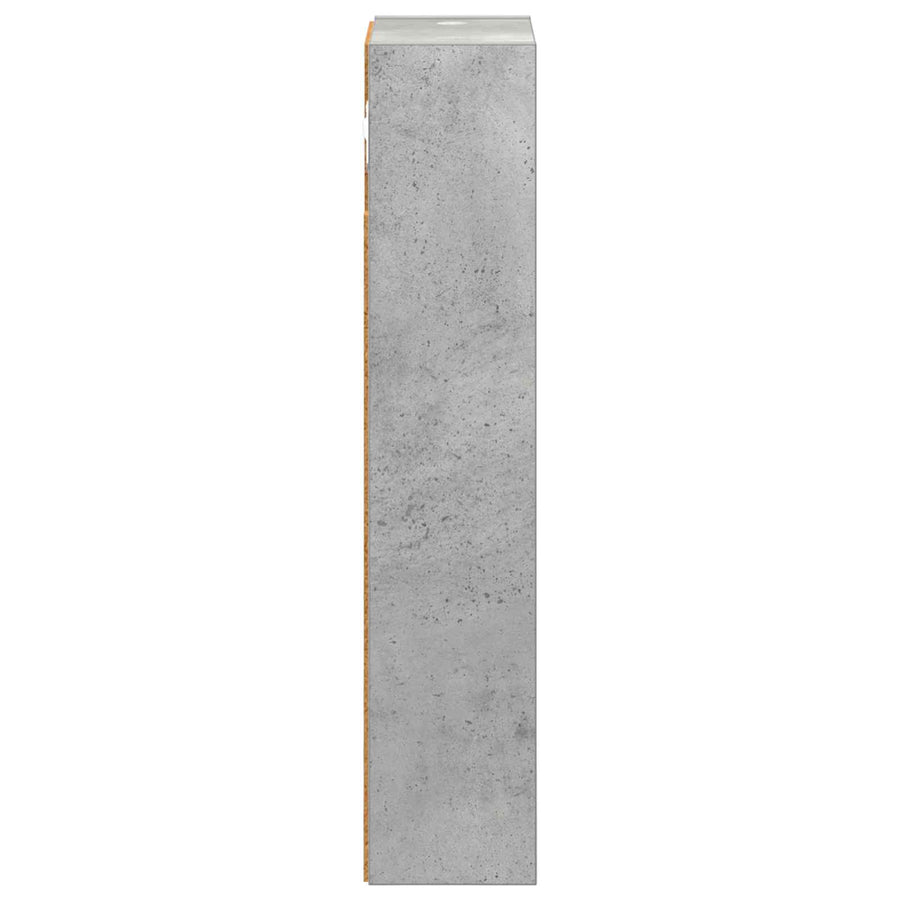 Badkamer wandkast met plank Beton Grijs 20 x 10 x 50 cm