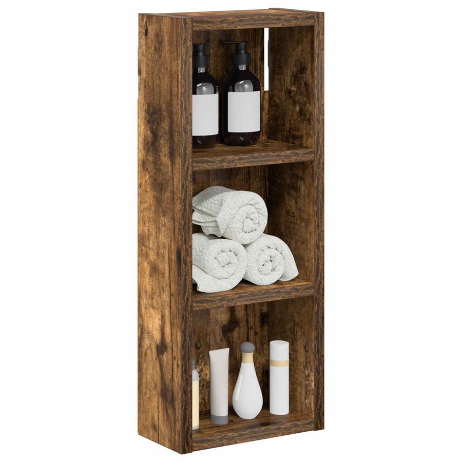 Badkamer wandkast met plank Gerookte Eik 20 x 10 x 50 cm