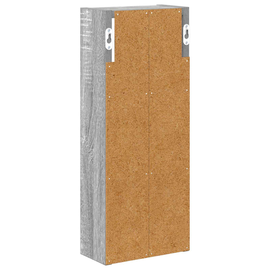 Badkamer wandkast met plank Grijze Sonoma 20 x 10 x 50 cm
