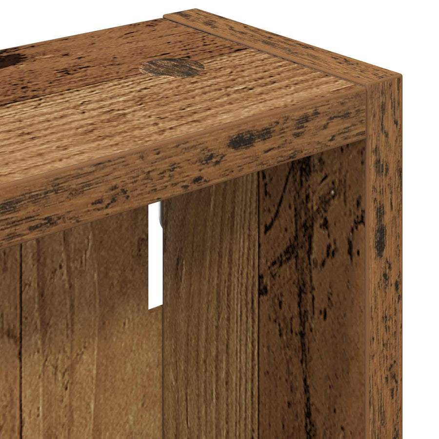 Badkamer wandkast Oudhout 20 x 10 x 50 cm Geconstrueerd hout