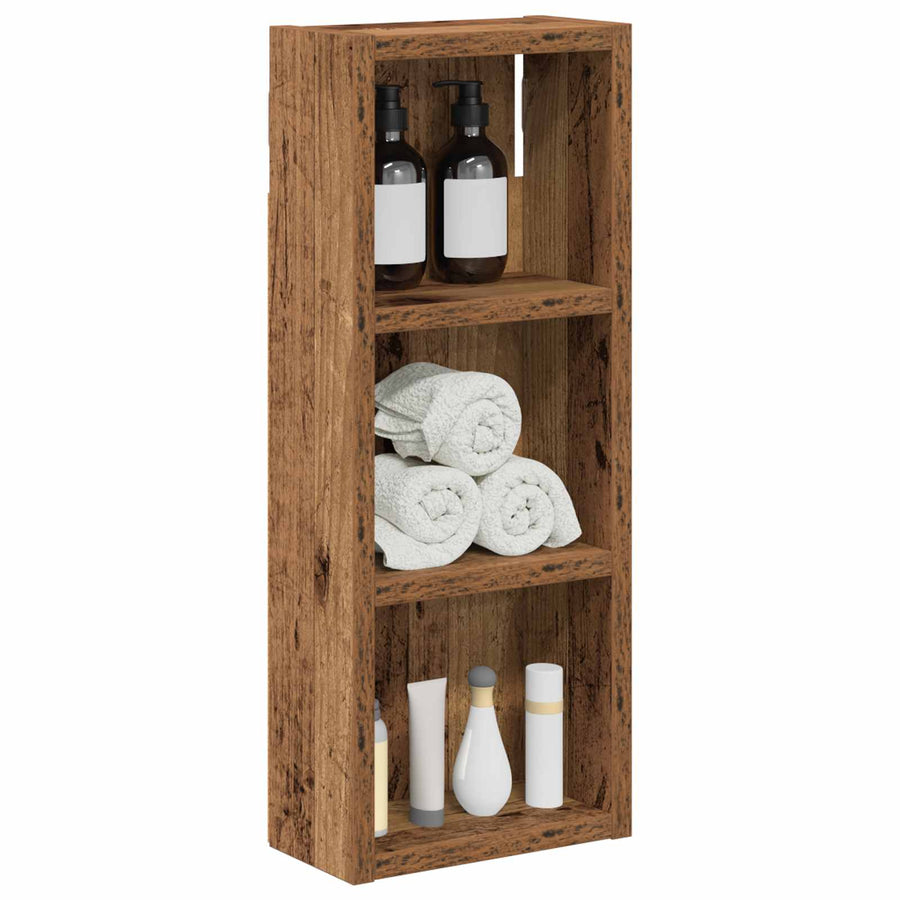 Badkamer wandkast Oudhout 20 x 10 x 50 cm Geconstrueerd hout