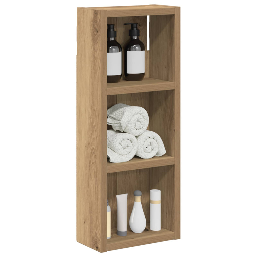 Badkamer wandkast met plank Ambachtelijk eiken 20 x 10 x 50 cm