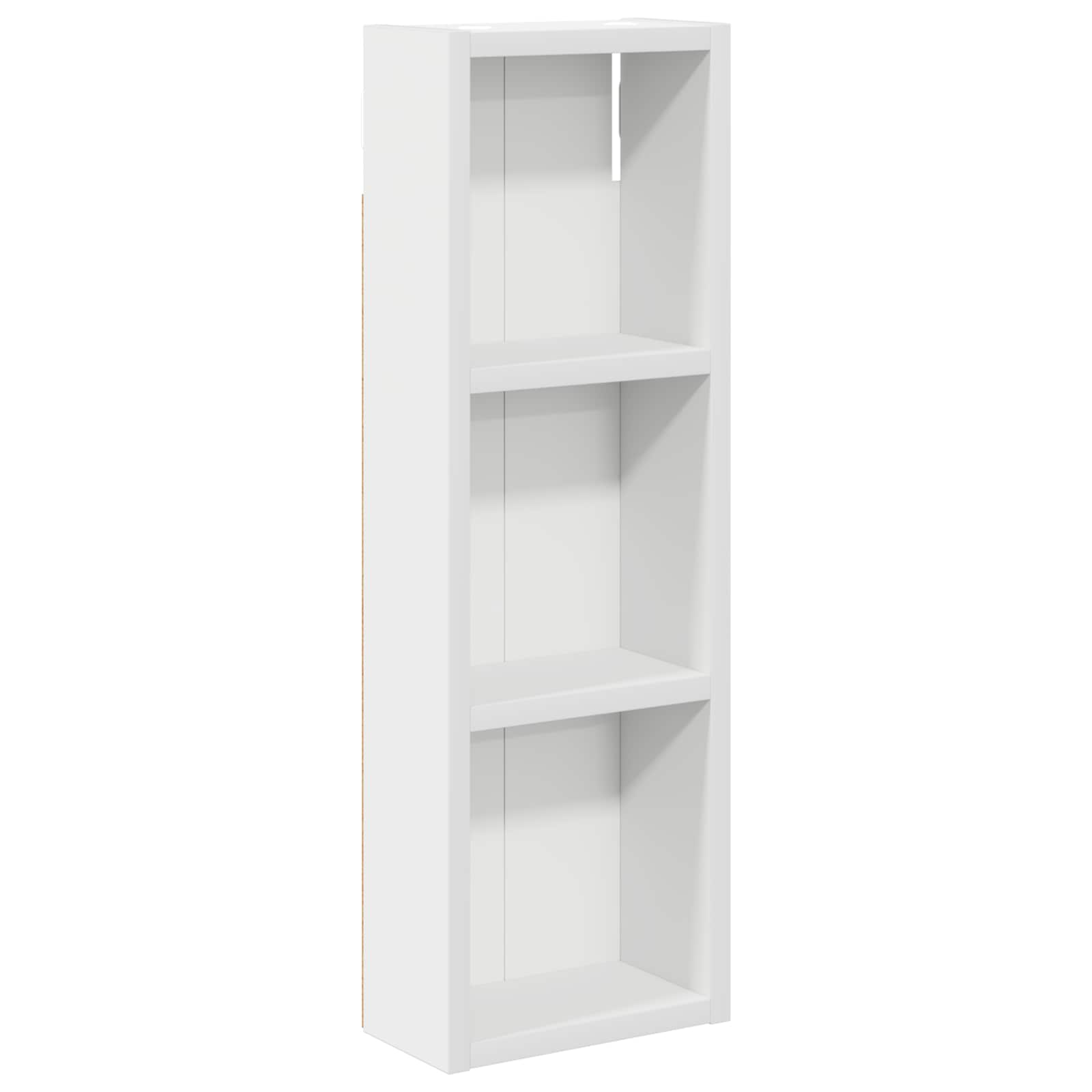Badkamer wandkast Wit 20 x 10 x 60,5 cm Geconstrueerd hout