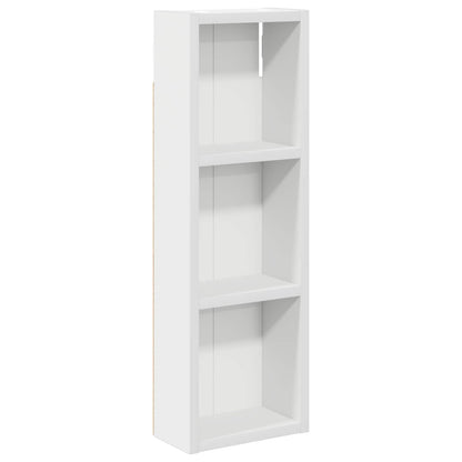 Badkamer wandkast Wit 20 x 10 x 60,5 cm Geconstrueerd hout