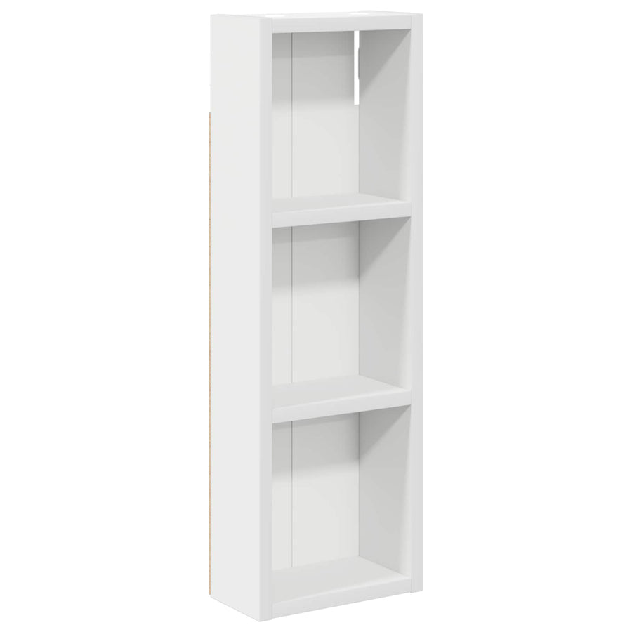 Badkamer wandkast Wit 20 x 10 x 60,5 cm Geconstrueerd hout