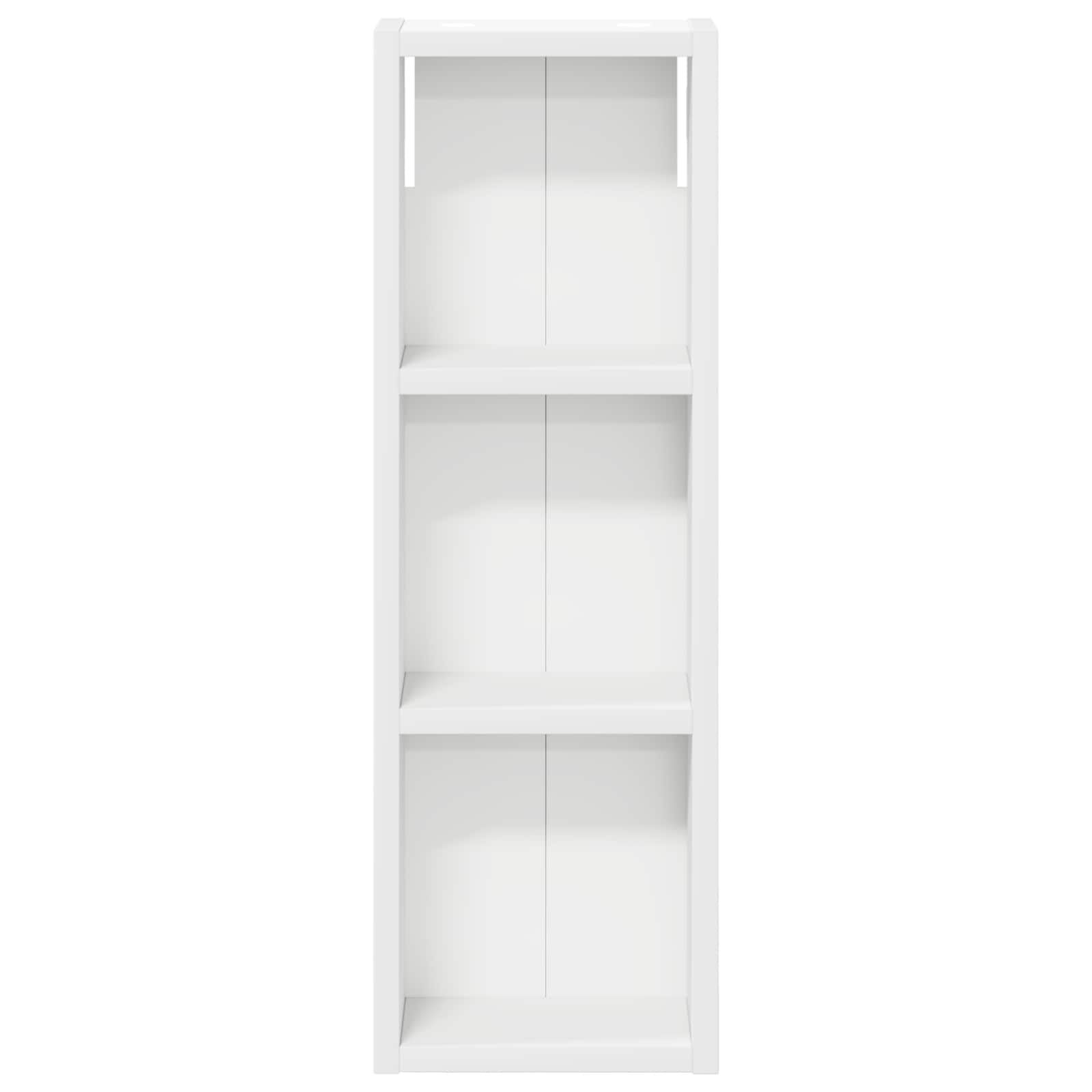 Badkamer wandkast Wit 20 x 10 x 60,5 cm Geconstrueerd hout