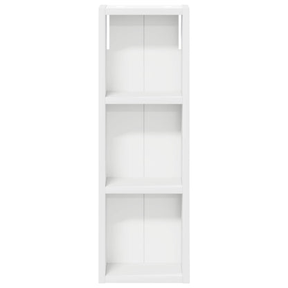 Badkamer wandkast Wit 20 x 10 x 60,5 cm Geconstrueerd hout