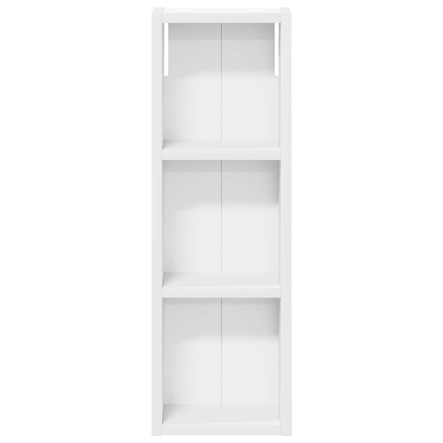 Badkamer wandkast Wit 20 x 10 x 60,5 cm Geconstrueerd hout