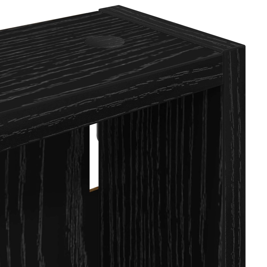 Badkamer wandkast met plank Zwarte Eik 20 x 10 x 60,5 cm