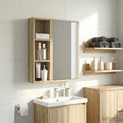 Badkamer wandkast 20x10x60,5 cm Sonoma eiken