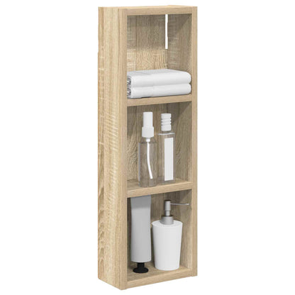 Badkamer wandkast met plank Sonoma Eiken 20 x 10 x 60,5 cm