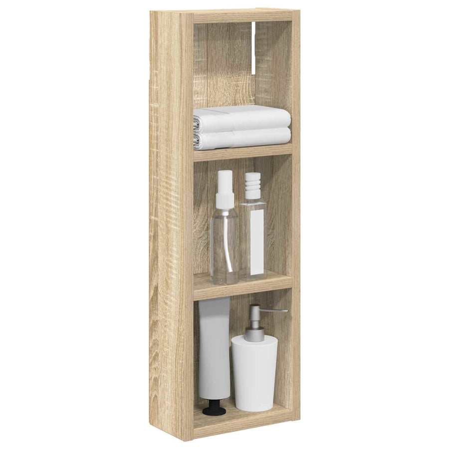 Badkamer wandkast met plank Sonoma Eiken 20 x 10 x 60,5 cm