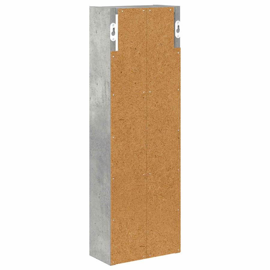 Badkamer wandkast met plank Beton Grijs 20 x 10 x 60,5 cm