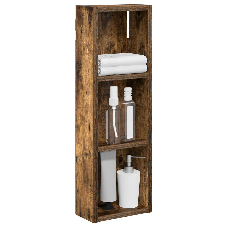 Badkamer wandkast met plank Gerookte Eik 20 x 10 x 60,5 cm