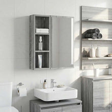 Badkamer wandkast met plank Grijze Sonoma 20 x 10 x 60,5 cm