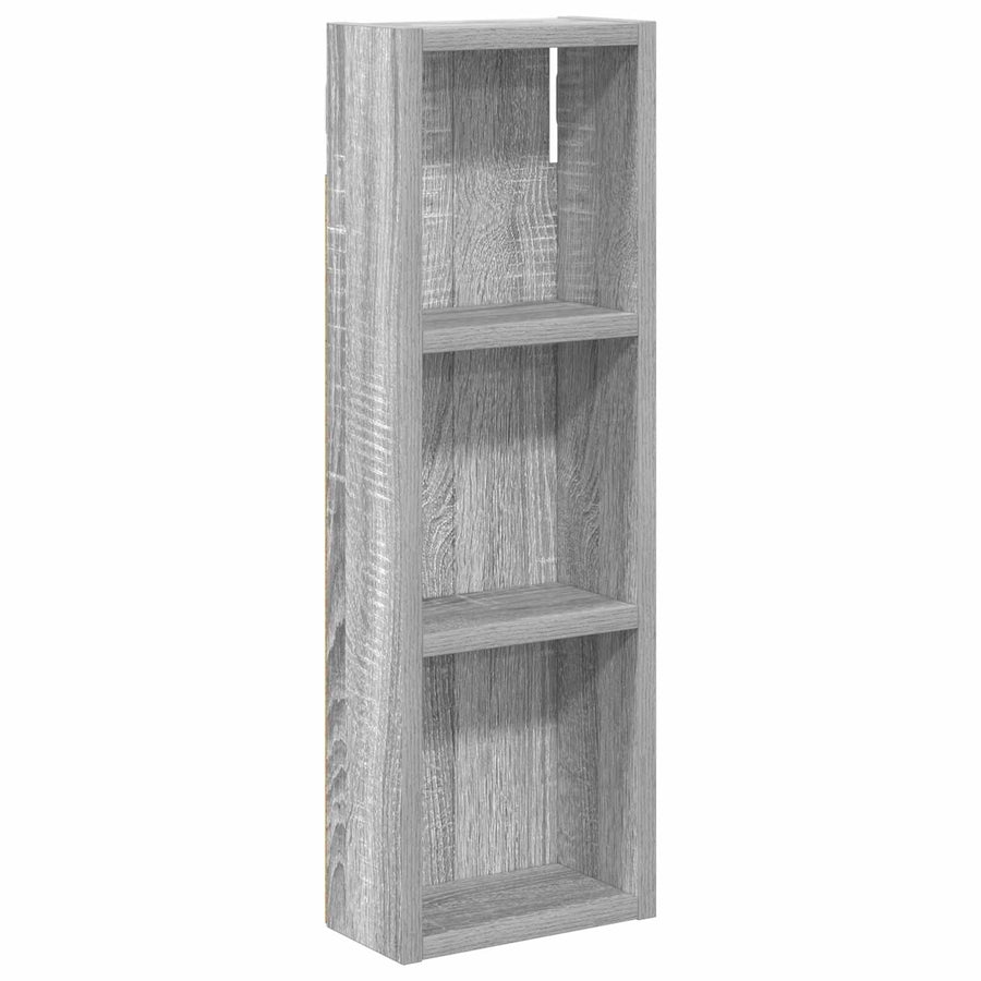 Badkamer wandkast met plank Grijze Sonoma 20 x 10 x 60,5 cm