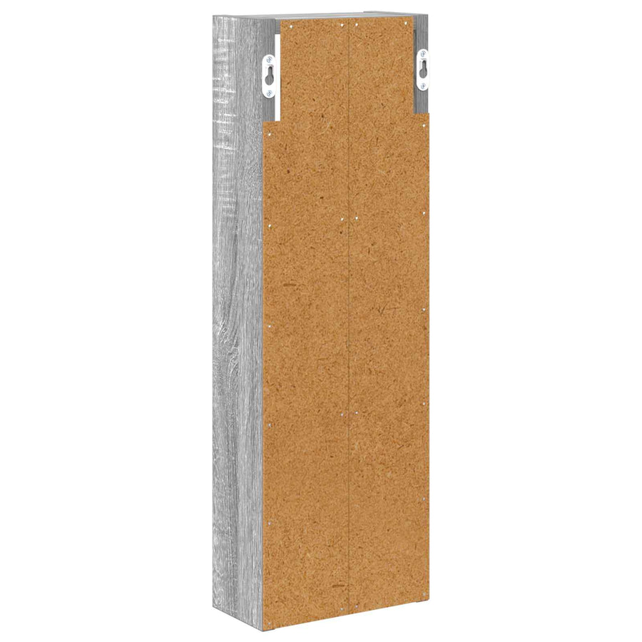 Badkamer wandkast met plank Grijze Sonoma 20 x 10 x 60,5 cm