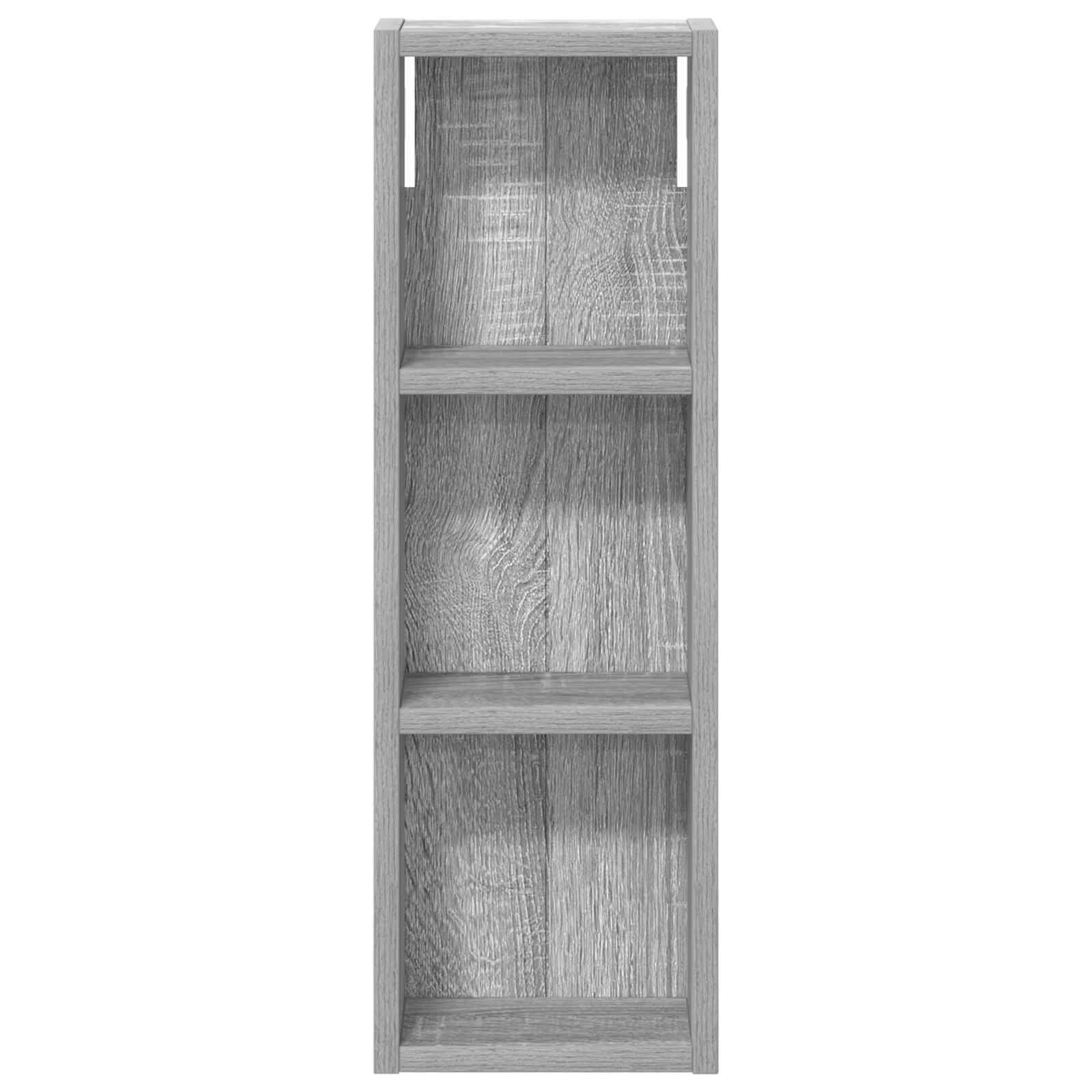 Badkamer wandkast met plank Grijze Sonoma 20 x 10 x 60,5 cm