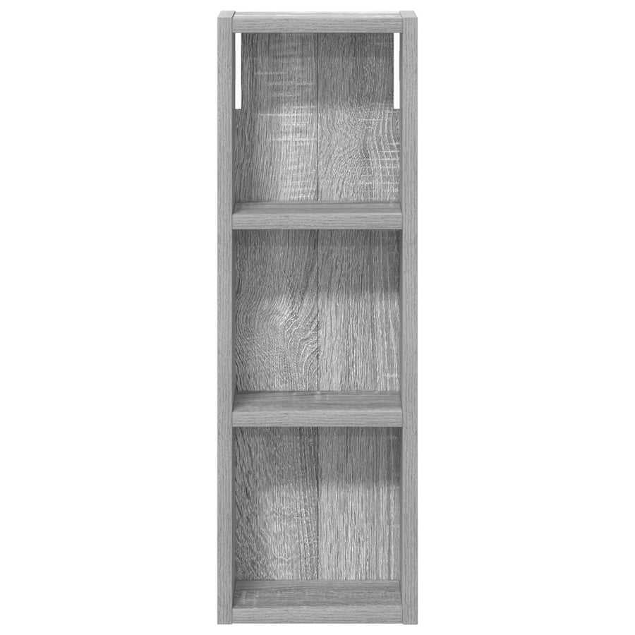 Badkamer wandkast met plank Grijze Sonoma 20 x 10 x 60,5 cm