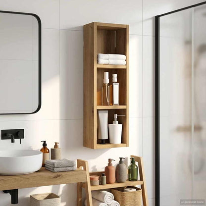 Badkamer wandkast Ambachtelijk eiken 20 x 10 x 60,5 cm