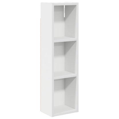 Badkamer wandkast Wit 20 x 14 x 70 cm Geconstrueerd hout