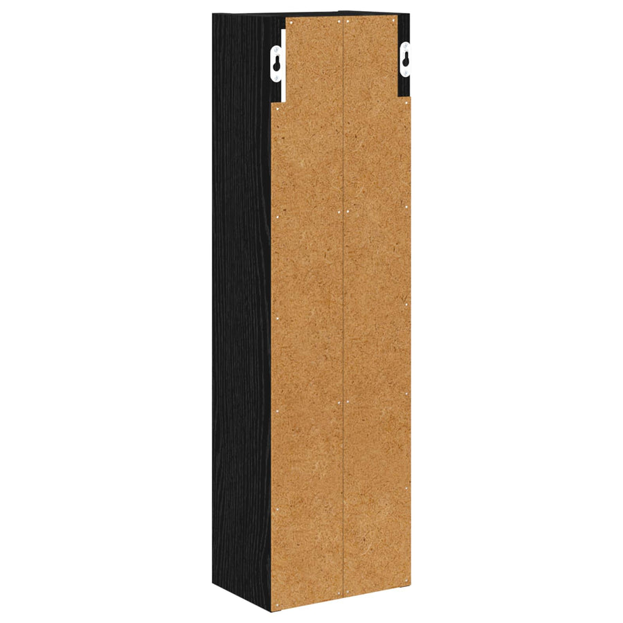 Badkamer wandkast Zwarte Eik 20 x 14 x 70 cm Geconstrueerd hout