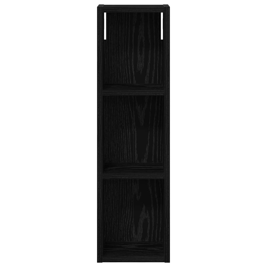Badkamer wandkast Zwarte Eik 20 x 14 x 70 cm Geconstrueerd hout