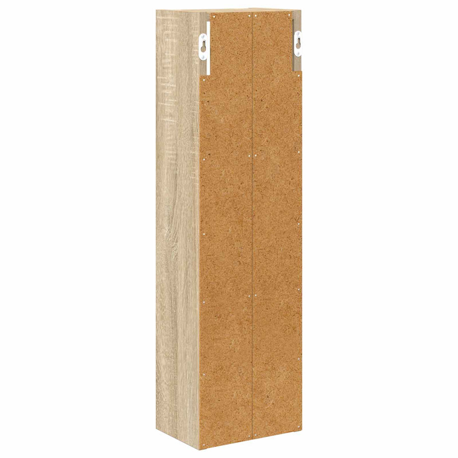 Badkamer wandkast met plank Sonoma Eiken 20 x 14 x 70 cm