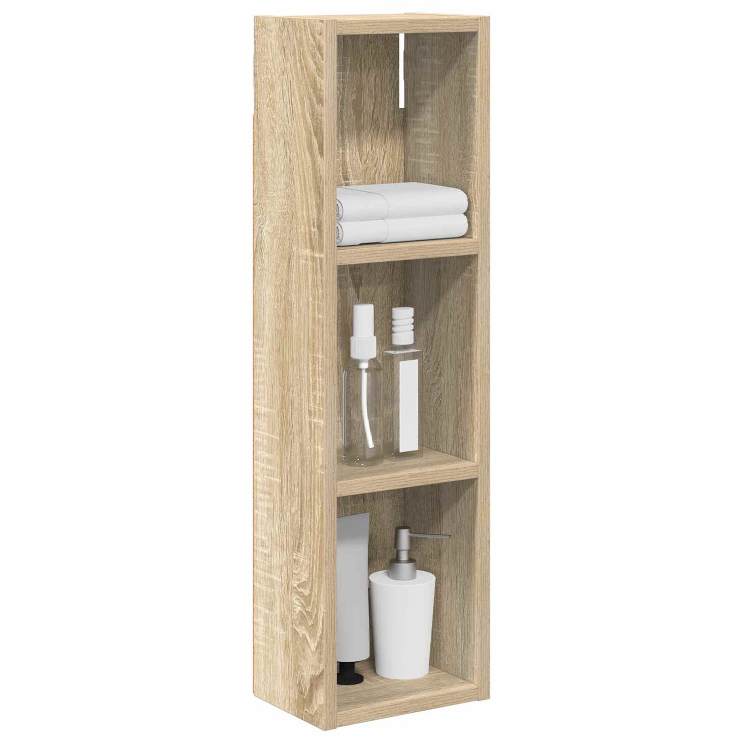 Badkamer wandkast met plank Sonoma Eiken 20 x 14 x 70 cm