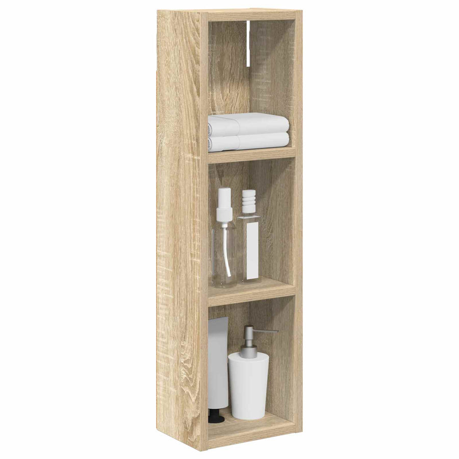 Badkamer wandkast met plank Sonoma Eiken 20 x 14 x 70 cm