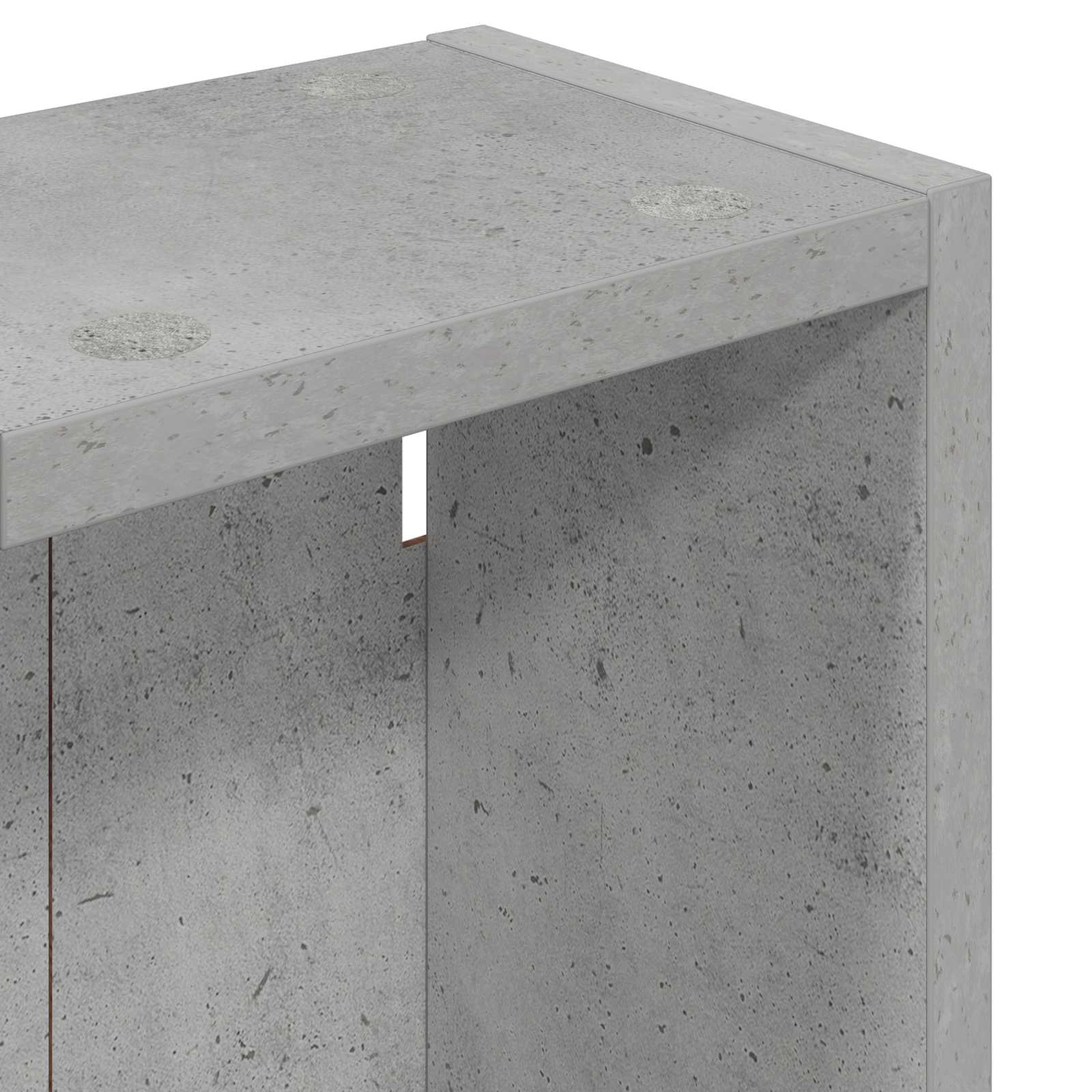 Badkamer wandkast met plank Beton Grijs 20 x 14 x 70 cm