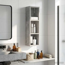 Badkamer wandkast met plank Beton Grijs 20 x 14 x 70 cm