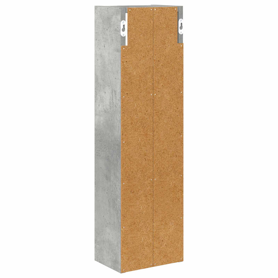 Badkamer wandkast met plank Beton Grijs 20 x 14 x 70 cm
