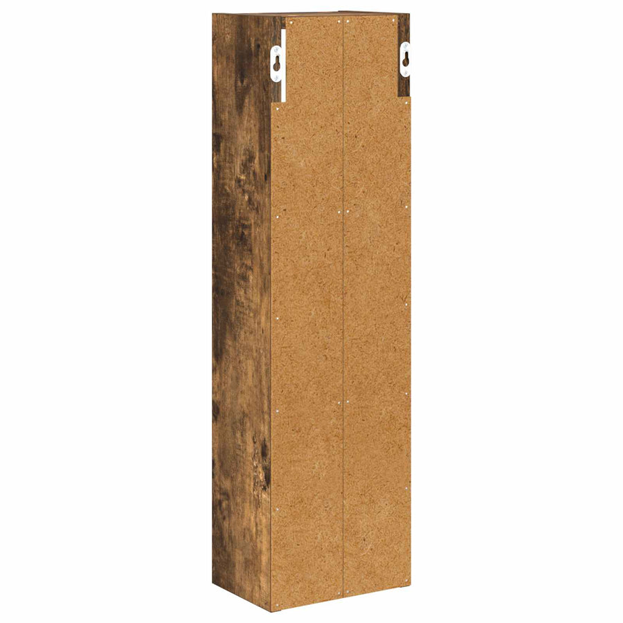 Badkamer wandkast met plank Gerookte Eik 20 x 14 x 70 cm